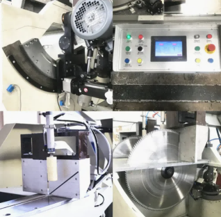 Sega da taglio per profili di porte e finestre CNC a 5 assi