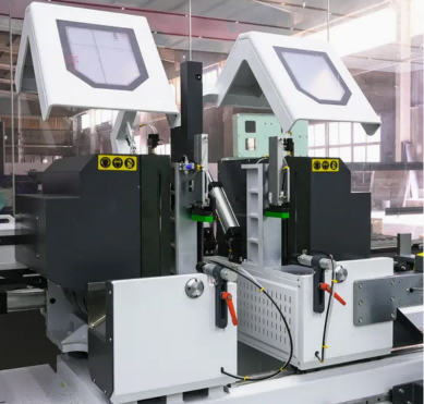 Sega da taglio di precisione a doppia testa CNC per 45° e 90°