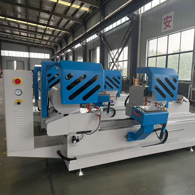 Troncatrice in alluminio a doppia testa completamente automatica