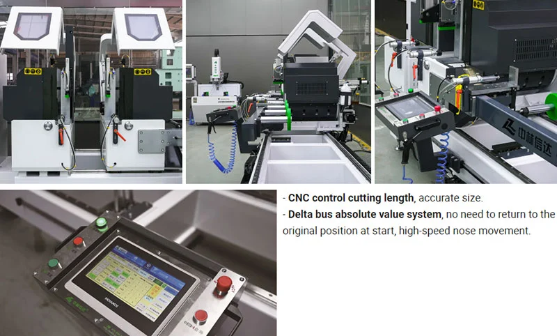 Cnc Automatic Double Head Mitre Saw For Aluminum Window Door